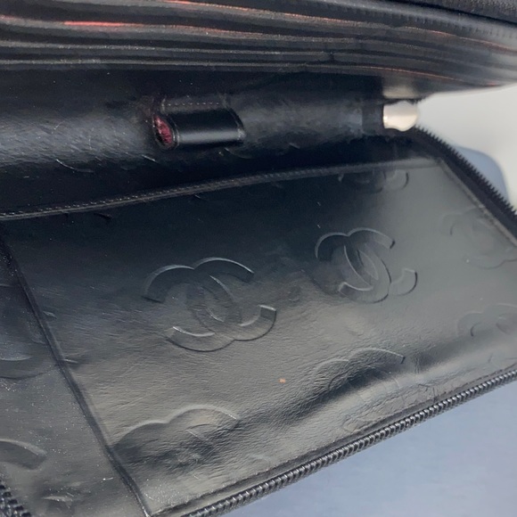 Authentic Chanel Cambon Ligne Quilted CC Zip Around Wallet Black Lambskin - Picture 6 of 15